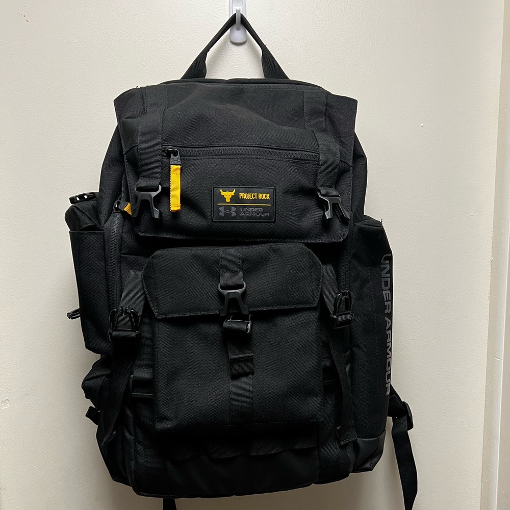 Under Armour UA x Project Rock Freedom Regiment Backpack OSFA Black